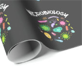 微生物科学者顕微鏡 ラッピングペーパー (ロールコーナー)