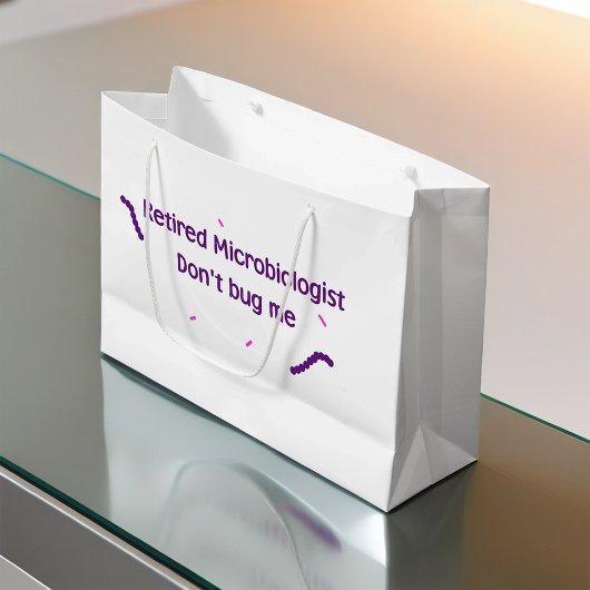 微生物退職した学者 ラージペーパーバッグ