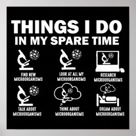 微生物6私が暇な時にやること ポスター