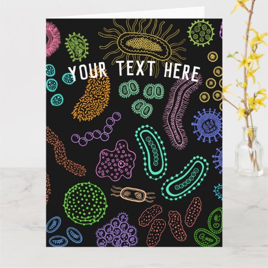 微生物 カード (黄色い花)