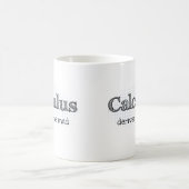 微積分で頭がおかしくなる 学生用マグカップ コーヒーマグカップ (中央)