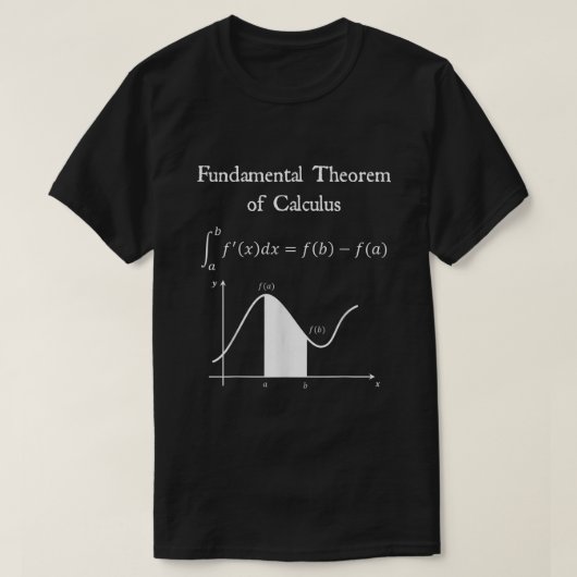 微積分の基本定理Math先生Nerdy Tシャツ (デザイン正面)