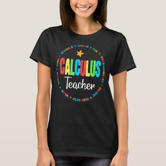微積分先生数学先生代数分級数学 Tシャツ (正面)