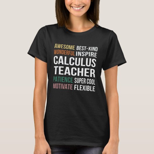 微積分教師感謝 Tシャツ (正面)