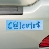 微積分calculu$は共存します バンパーステッカー (車上)