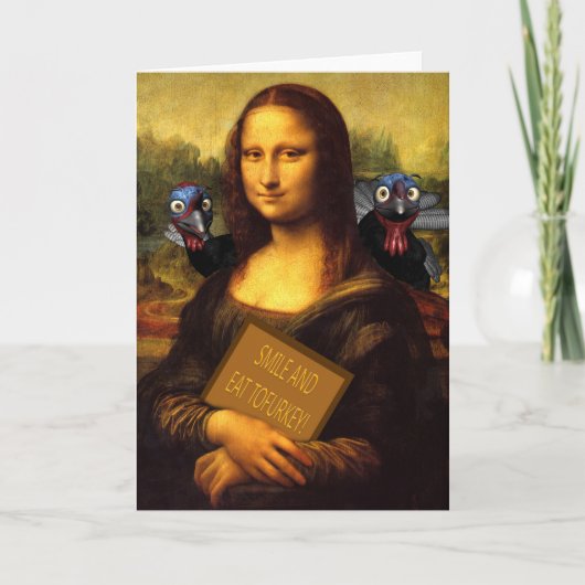 微笑させ、Tofurkeyを食べて下さい シーズンカード (正面)