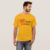 微笑する度に、私は微笑します Tシャツ (正面フル)