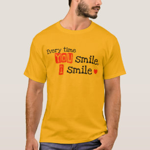 微笑する度に、私は微笑します Tシャツ