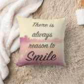 微笑する理由が常にあります クッション (ブランケット)