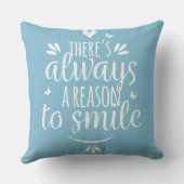 微笑する理由が装飾用クッション常にあります クッション (裏面)
