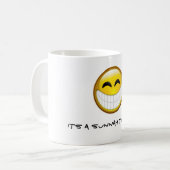 微笑するSunnah コーヒーマグカップ (正面左)