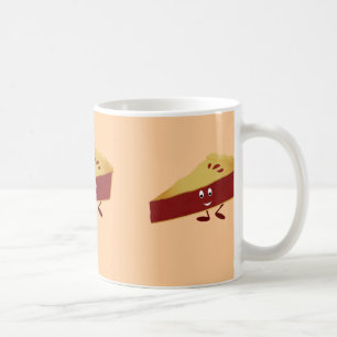 微笑のさくらんぼパイ切れ コーヒーマグカップ