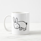 微笑のろばの黒 コーヒーマグカップ (左)