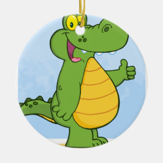微笑のわにかワニ セラミックオーナメント