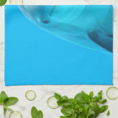 微笑のイルカ キッチンタオル (折り畳み)