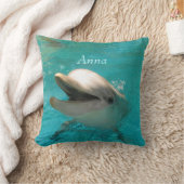 微笑のイルカ クッション (ブランケット)