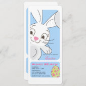 微笑のイースターのウサギの招待状 招待状 (正面/裏面)