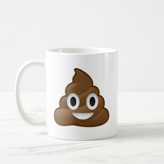 微笑のウンチEmoji コーヒーマグカップ (左)