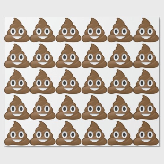 微笑のウンチEmoji ラッピングペーパー (フラット)
