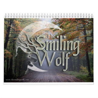 微笑のオオカミの写真撮影のカレンダー カレンダー