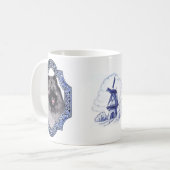 微笑のオランダ人男性のマグ コーヒーマグカップ (正面左)