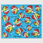 微笑のガイアナの旗のクリスマスのスタイル ラッピングペーパー (フラット)