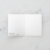 微笑のキツネのメッセージカード カード (内部)