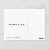 微笑のゴールデン・リトリーバーこんにちは ポストカード (裏面)