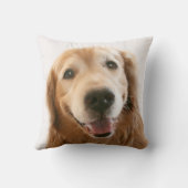 微笑のゴールデン・リトリーバー クッション (裏面)