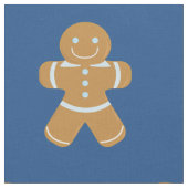 微笑のジンジャーブレッドマン ファブリック (クローズアップ)