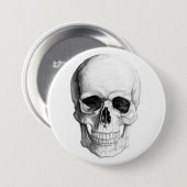 微笑のスカル 缶バッジ (正面&裏面)
