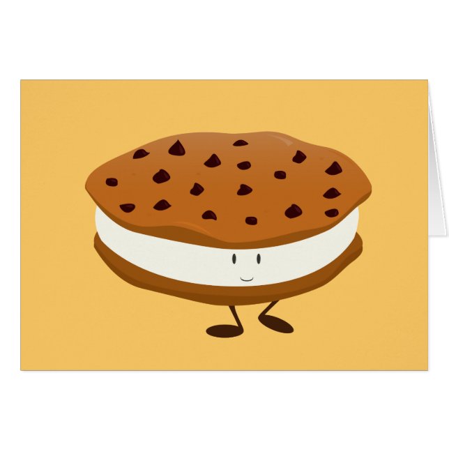 微笑のチョコチップクッキーサンドイッチ (正面横)