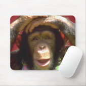 微笑のチンパンジー マウスパッド (マウス)