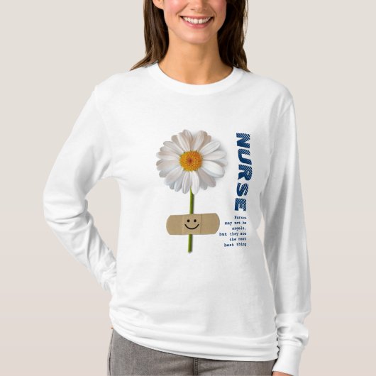 微笑のデイジーのナースのギフトのTシャツ Tシャツ (正面)