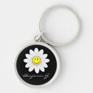 微笑のデイジーの花 キーホルダー