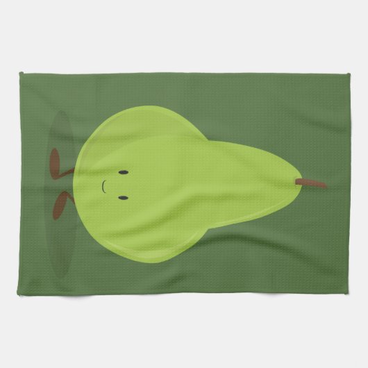 微笑のナシ キッチンタオル (横)