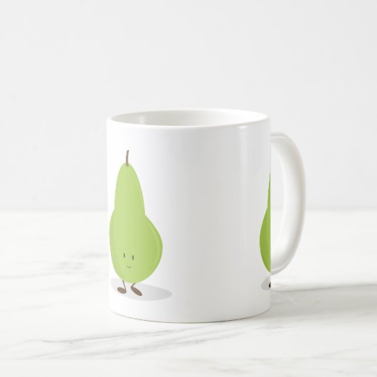 微笑のナシ コーヒーマグカップ (正面右)