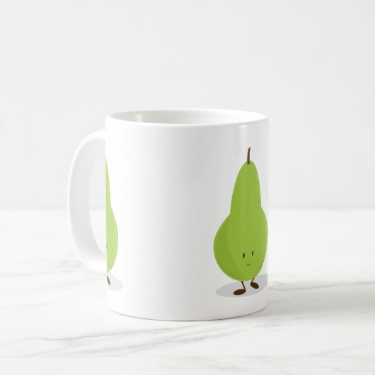 微笑のナシ コーヒーマグカップ (正面左)