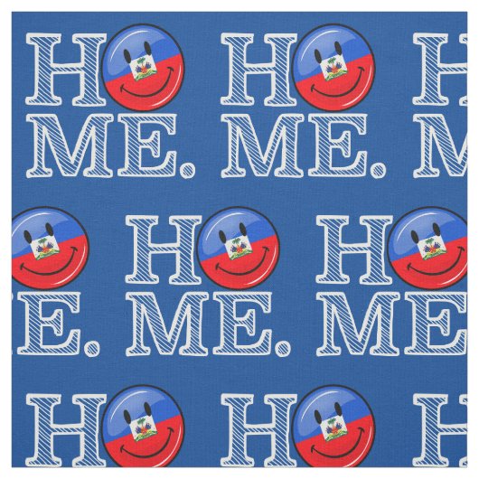 微笑のハイチの旗の引っ越し祝いパーティー ファブリック (見本)