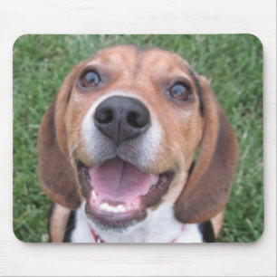 微笑のビーグル犬のマウスパッド マウスパッド