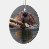 微笑のビーバー セラミックオーナメント (右)