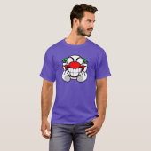 微笑のピエロ(紫色) Tシャツ (正面フル)
