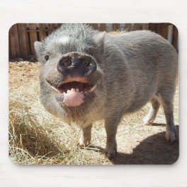 微笑のブタのマウスパッド マウスパッド