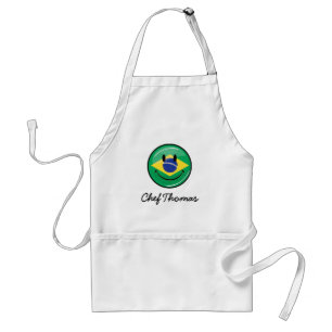 微笑のブラジルの旗 スタンダードエプロン