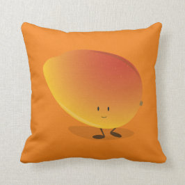 微笑のマンゴのキャラクター|の装飾用クッション クッション