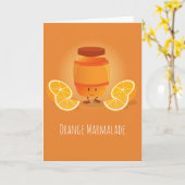 微笑のマーマレードは|の挨拶状を詰め込みます カード (黄色い花)