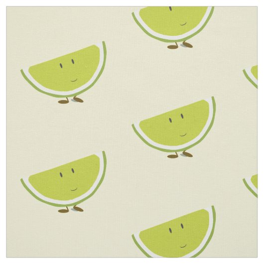 微笑のライムの切れ ファブリック (見本)