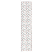 微笑のラマパターン ショートテーブルランナー (正面)