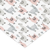 微笑のラマパターン ショートテーブルランナー (コーナー)