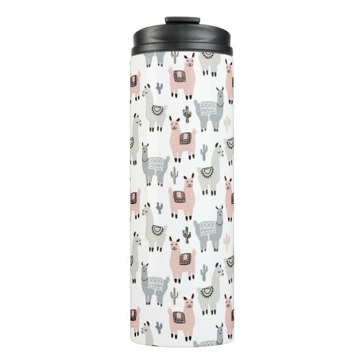 微笑のラマパターン タンブラー (正面)